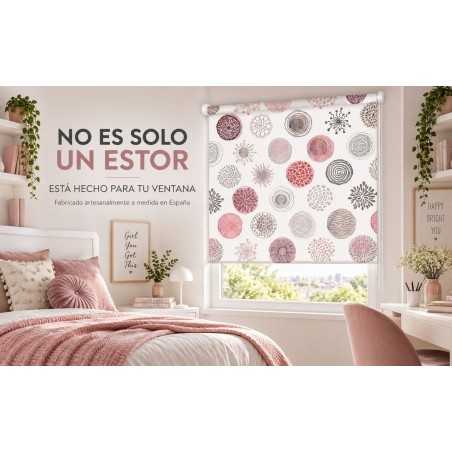 Estor Enrollable Estampado Juvenil Círculos 009 a Medida - Estores Iroa