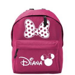 Mochila escolar infantil personalizada Minnie 001