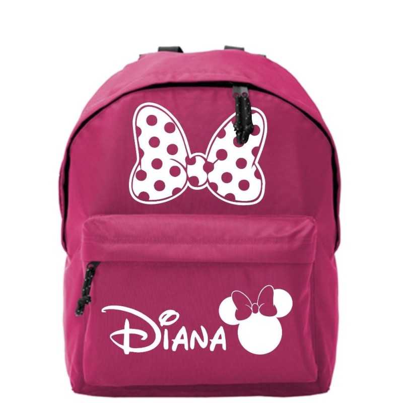Mochila escolar infantil personalizada Minnie 001