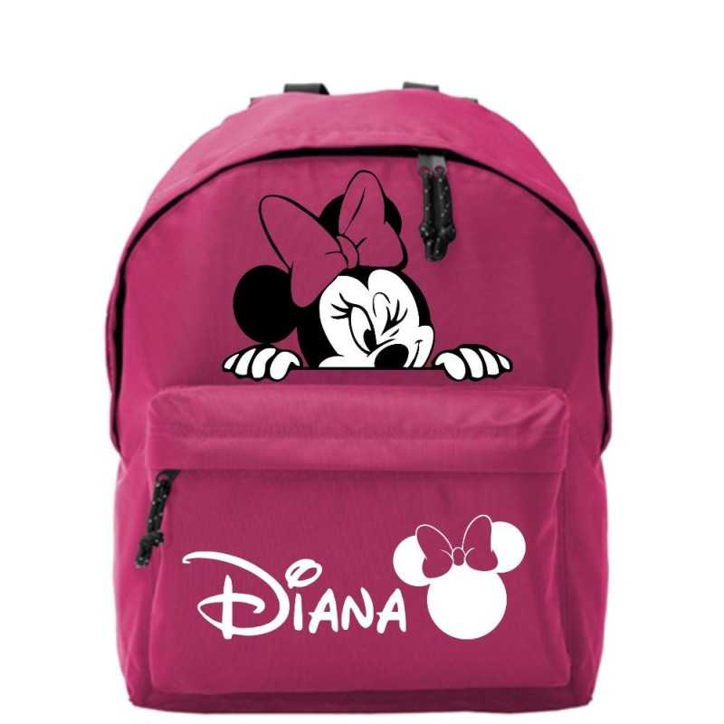 Mochila escolar infantil personalizada Minnie 002 Mochila escolar infantil personalizada Minnie 002