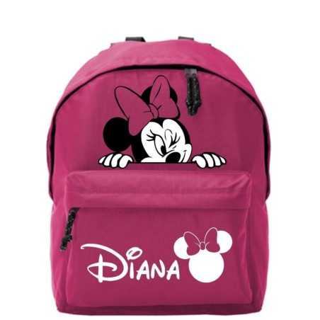 Mochila escolar infantil personalizada Minnie 002