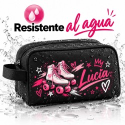 Neceser Patinaje Personalizado Niña con Nombre | Roller Girl