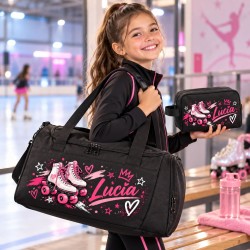 Pack Patinadora Personalizado – Bolsa de Deporte + Neceser a Juego