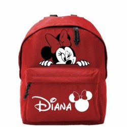  Mochila escolar infantil personalizada Minnie 002