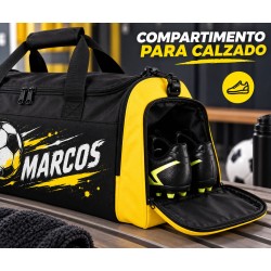 Pack Fútbol Personalizado con Nombre Impact 26 – Bolsa de Deporte + Neceser a Juego