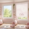 Estor Infantil Personalizado con Nombre Floral 009 | Estores Iroa