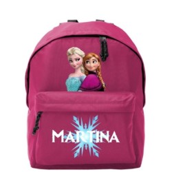 Mochila escolar Niña personalizada Frozen Rosa