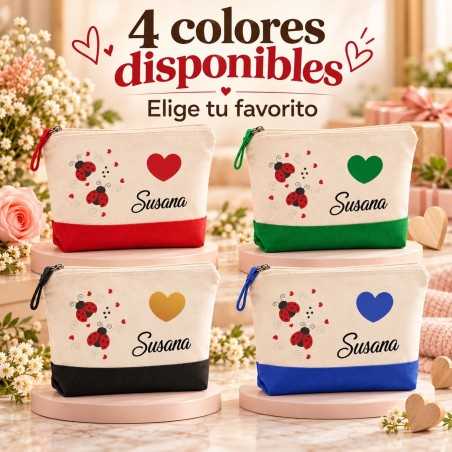 Neceser Personalizado con Nombre Mariquitas | Estores Iroa