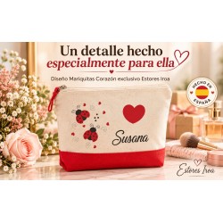 Neceser Personalizado con Nombre Mariquitas | Estores Iroa