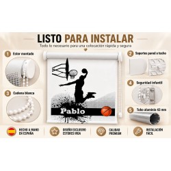 Estor enrollable Juvenil Baloncesto Personalizado 011 | Estores Iroa