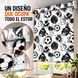 Estor Infantil de Fútbol a Medida | Estores Iroa