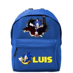 Mochila escolar infantil personalizada Sonic 002