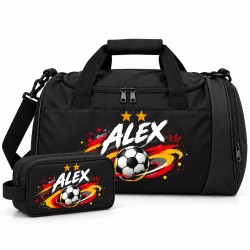 Pack Fútbol Mundial 03-26 Personalizado con Nombre – Bolsa Deportiva 41L + Neceser