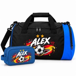 Pack Fútbol Mundial 03-26 Personalizado con Nombre – Bolsa Deportiva 41L + Neceser