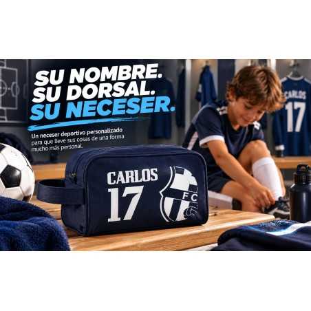 Neceser de Fútbol Barcelona Personalizado con Nombre y Dorsal