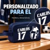 Neceser de Fútbol Barcelona Personalizado con Nombre y Dorsal
