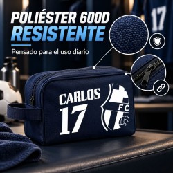 Neceser de Fútbol Barcelona Personalizado con Nombre y Dorsal