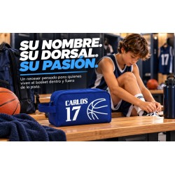 Neceser Baloncesto Personalizado con Nombre y Dorsal | Estores Iroa