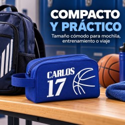 Neceser Baloncesto Personalizado con Nombre y Dorsal | Estores Iroa