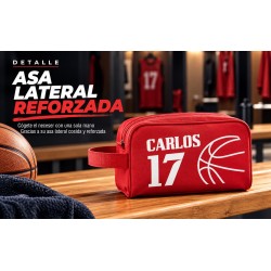Neceser Baloncesto Personalizado con Nombre y Dorsal | Estores Iroa