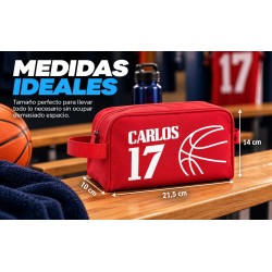 Neceser Baloncesto Personalizado con Nombre y Dorsal | Estores Iroa