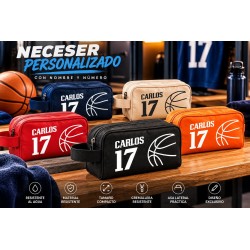 Neceser Baloncesto Personalizado con Nombre y Dorsal | Estores Iroa