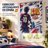 Estor enrollable Infantil o Juvenil Futbol Barcelona 02-26 Personalizado con Nombre y Número | Estores Iroa