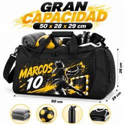 Bolsa Balonmano Personalizada Nombre y Dorsal | Estores Iroa