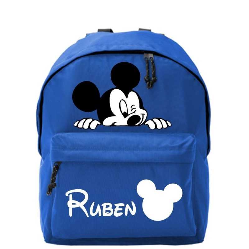 Mochila escolar infantil personalizada Mickey Mochila escolar infantil personalizada Mickey
