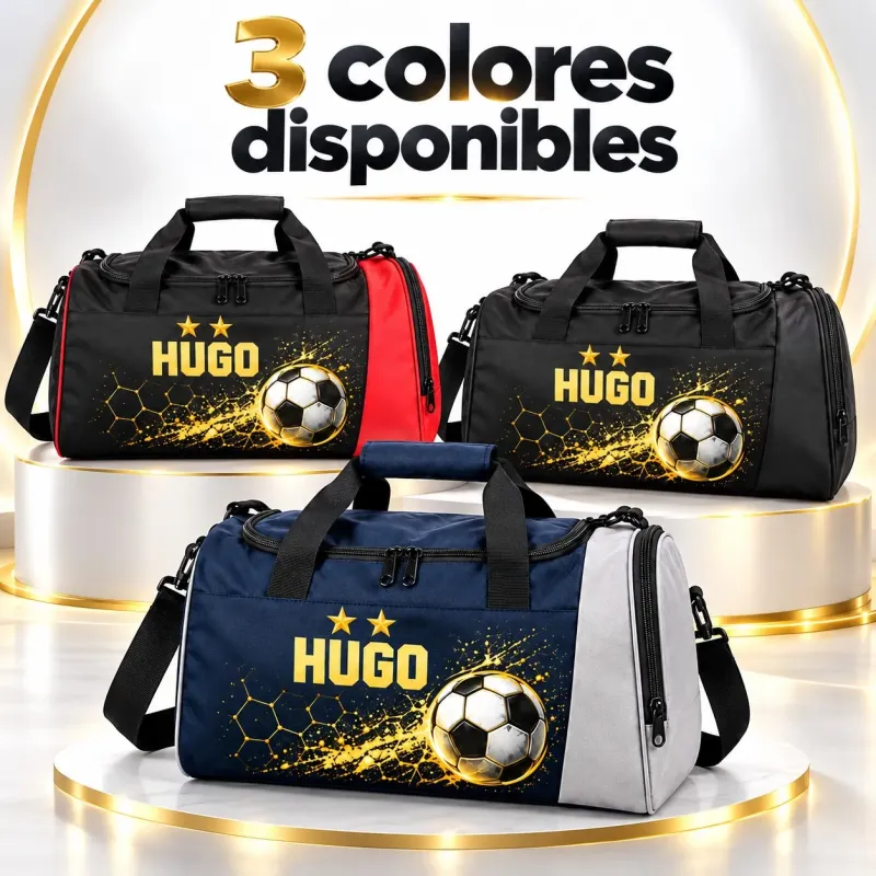 Bolsa Fútbol Personalizada con Nombre 41 L | Golden Goal | Estores Iroa