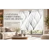 Estor Moderno Blanco y Negro a Medida | Líneas Minimalistas | Estores Iroa