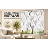 Estor Moderno Blanco y Negro a Medida | Líneas Minimalistas | Estores Iroa