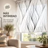 Estor Moderno Blanco y Negro a Medida | Líneas Minimalistas | Estores Iroa