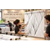 Estor Moderno Blanco y Negro a Medida | Líneas Minimalistas | Estores Iroa