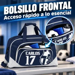 Bolsa de Fútbol Barcelona Personalizada con Nombre y Dorsal | Estores Iroa