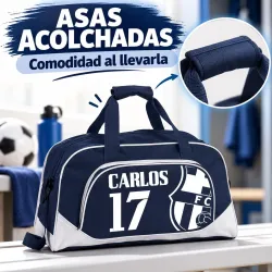 Bolsa de Fútbol Barcelona Personalizada con Nombre y Dorsal | Estores Iroa