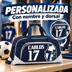 Bolsa de Fútbol Barcelona Personalizada con Nombre y Dorsal | Estores Iroa