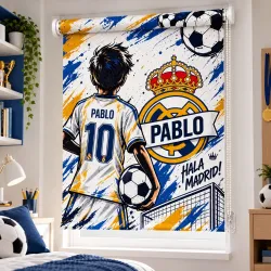 Estor de Fútbol Madrid Personalizado a Medida | Estores Iroa