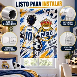 Estor de Fútbol Madrid Personalizado a Medida | Estores Iroa