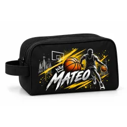 Pack Ahorro Bolsa Deportiva + Neceser Basket 004 Personalizados con Nombre