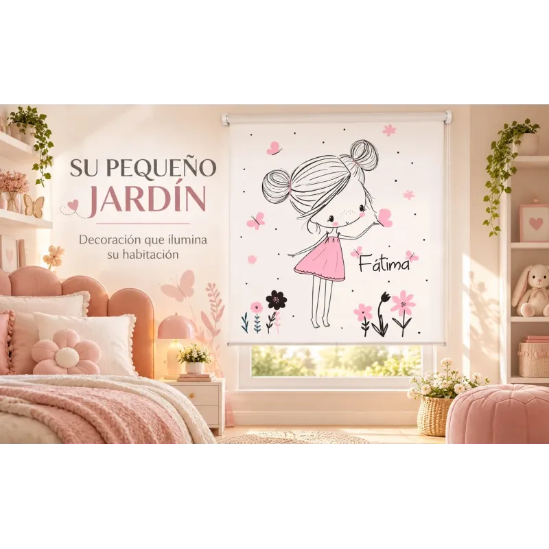 Estor Enrollable Infantil Mariposas a Medida | Estores Iroa