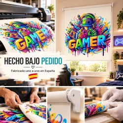 Estor Enrollable Juvenil Gamer 02 a Medida | Estores Iroa