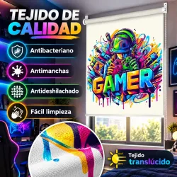 Estor Enrollable Juvenil Gamer 02 a Medida | Estores Iroa