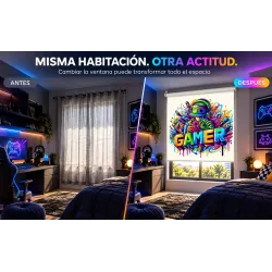 Estor Enrollable Juvenil Gamer 02 a Medida | Estores Iroa