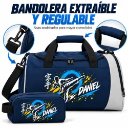 Pack Karate Spirit 01-26 Personalizado con Nombre | Bolsa + Neceser