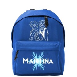 Mochila escolar Niña personalizada Frozen Azul