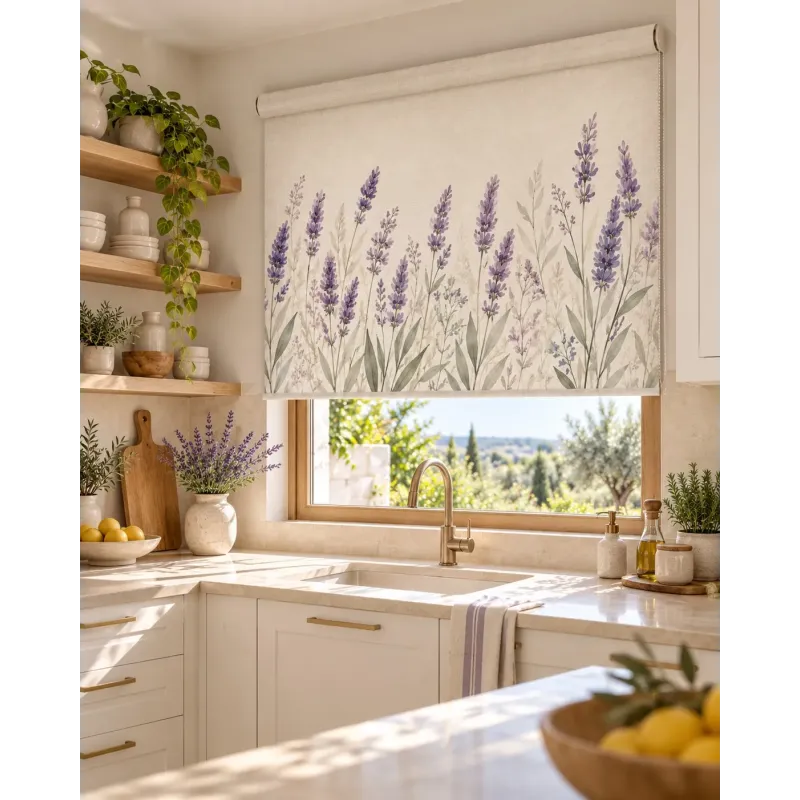 Estor para Cocina Lavanda a Medida– Translúcido, Opaco o Screen | Estores Iroa