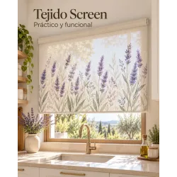 Estor para Cocina Lavanda a Medida– Translúcido, Opaco o Screen | Estores Iroa