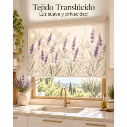 Estor para Cocina Lavanda a Medida– Translúcido, Opaco o Screen | Estores Iroa