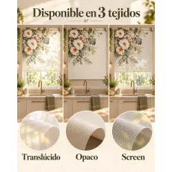 Estor Floral para Cocina a Medida | Floral Botánico 07-26